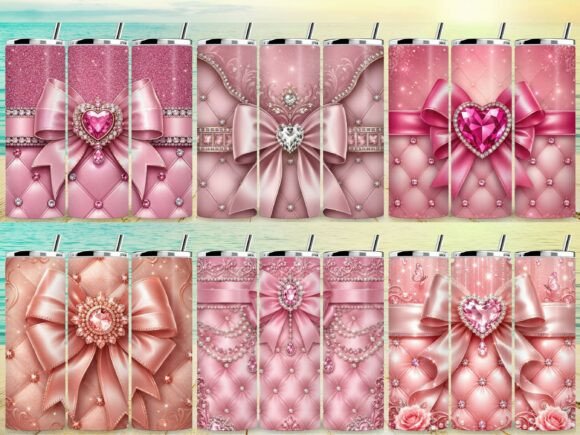 Download Half Soft Light Pink Glam Tumbler Wrap - Tumbler wrap Collection
