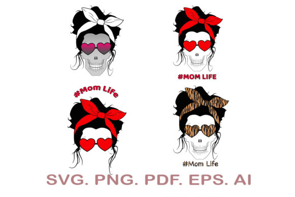 Download Mom Life Skull Bundle - Premium Resources