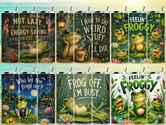 Download Frog Funny Quote Tumbler Wrap Bundle - Tumbler wrap Collection