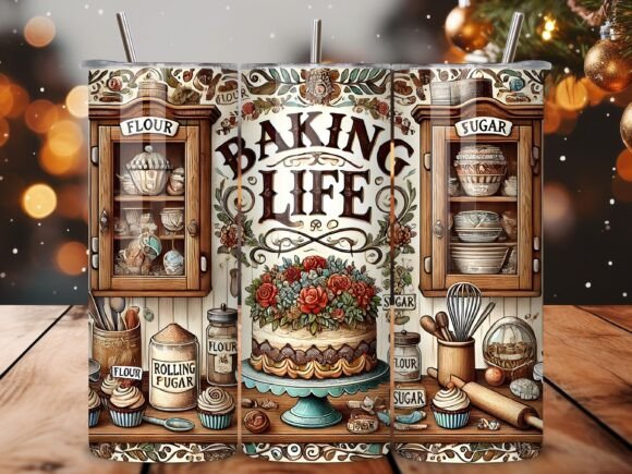 Download Baking Themed Tumbler Wrap - Tumbler wrap Collection
