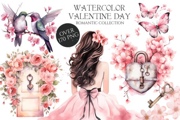 Download Watercolor Valentine Day PNG - Valentine day png Collection