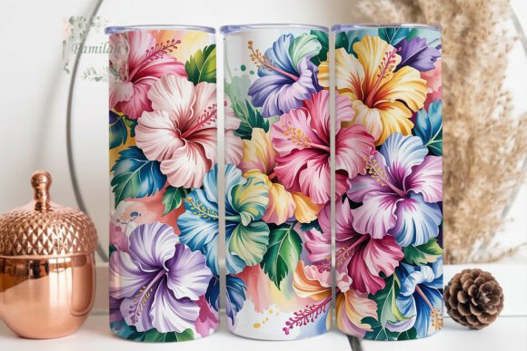 Download Pastel Floral Blooms 20oz Tumbler Wrap - Tumbler wrap Collection