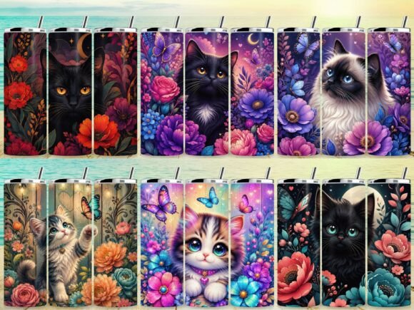 Download Cat Lover Tumbler Wrap Bundle - Tumbler wrap Collection