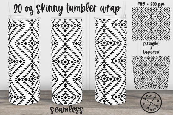 Download Aztec Skinny Tumbler Wrap + BONUS Design - Tumbler wrap Collection