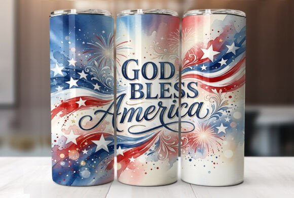 Download God Bless America Patriotic Tumbler Wrap - Tumbler wrap Collection