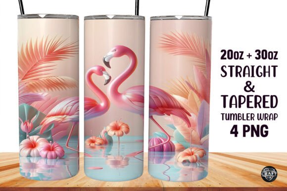 Download 3D Flamingo Tumbler Sublimation Skinny - Tumbler sublimation Collection