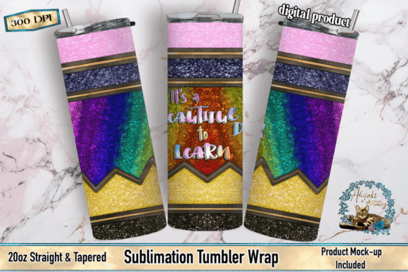 Download Rainbow Pencil | Tumbler Wrap - Tumbler wrap Collection