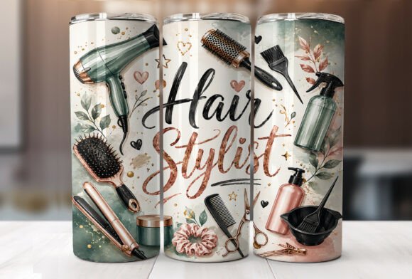 Download Hair Stylist 20oz Tumbler Wrap PNG - Tumbler wrap Collection