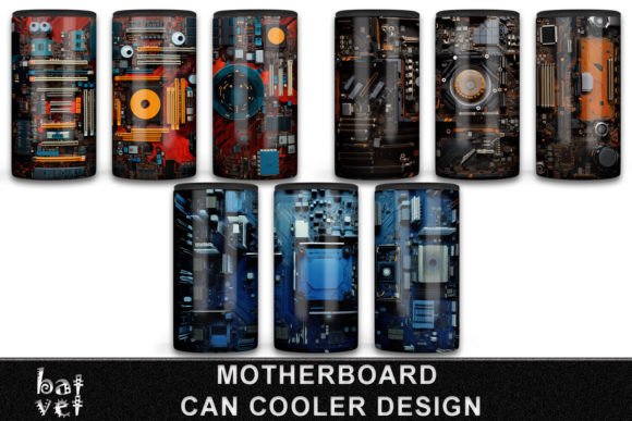 Download Motherboard Can Cooler Bundle PNG Design - Can cooler bundle Collection