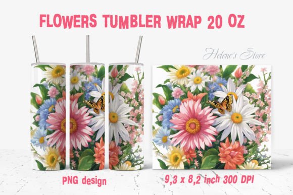 Download Floral Sublimation Skinny Tumbler Wrap - Tumbler wrap Collection