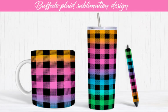 Download Buffalo Plaid Sublimation Design Tumbler - Buffalo plaid Collection